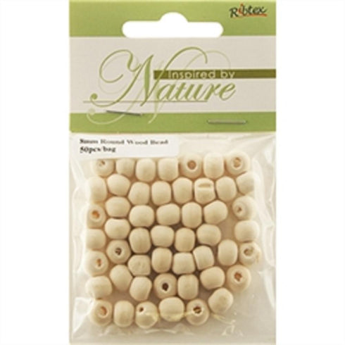 AussieSuperStore Jewellery Making Supplies Wooden Round Beads 8mm Wooden Round Beads 8mm | Jewellery Making Beads | Jewellery Making Supplies 9323823191603 WB16031